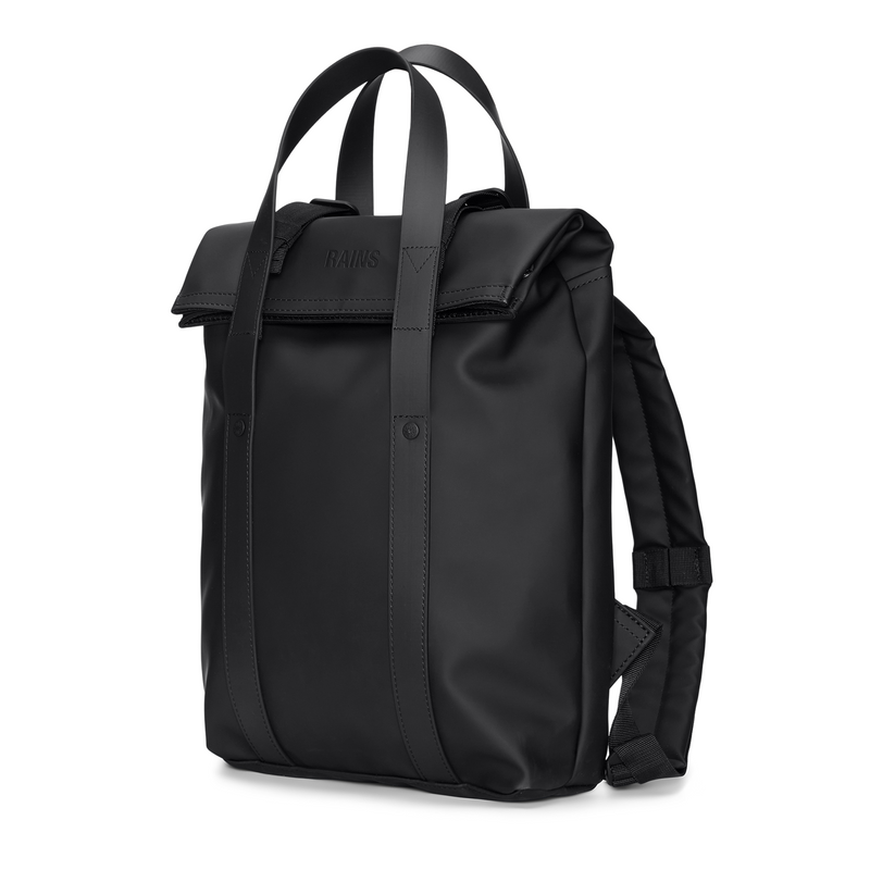 Rains Black 2 Way Tote Backpack Mini R12780-01-zoom-