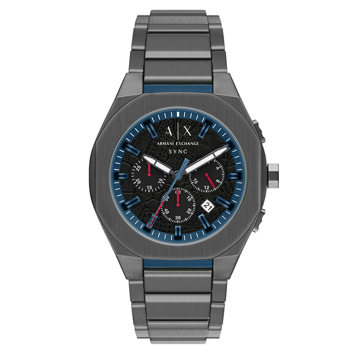 Armani Exchange Sync Round Black Dial Watch AX4295