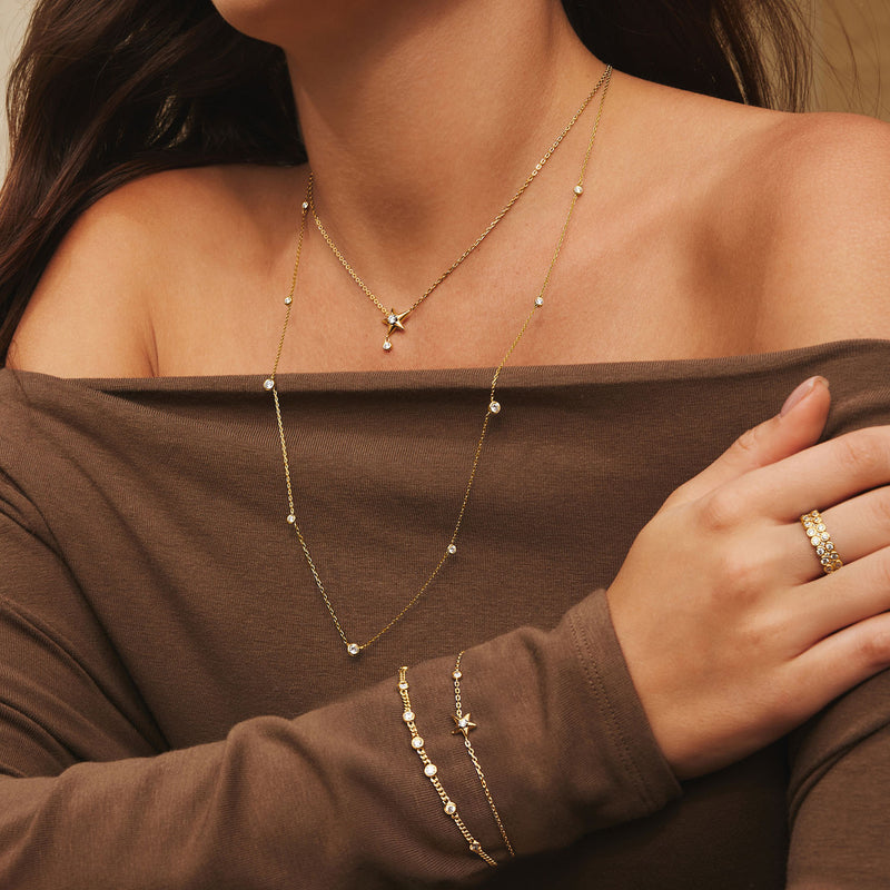 Ania Haie Melodic Poet Gold Sparkling Star Bracelet S AH-B066-04G-zoom-