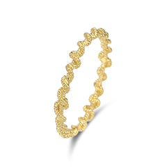 Violet Hamden Sisterhood Twisted Lunar 925 Sterling Silver Gold-coloured Ring VH13030G-50 (size: 50)