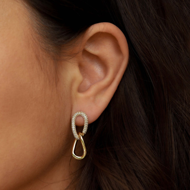 Karma Boucles d'oreilles Plaqué or 14 carats X125GP-zoom-