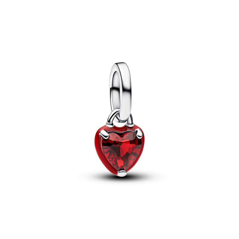 Pandora ME 925 Sterling Silver Red Chakra Heart Mini Pendant Charm 793042C05-zoom-