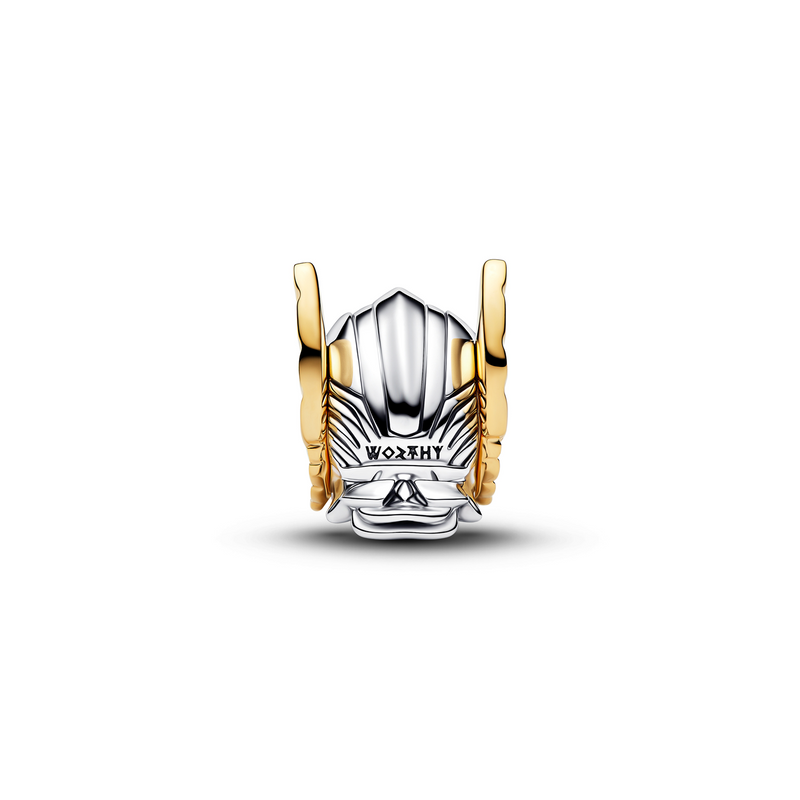 Pandora Marvel Gold Plated Thor Helmet Charm 764215C00-zoom-