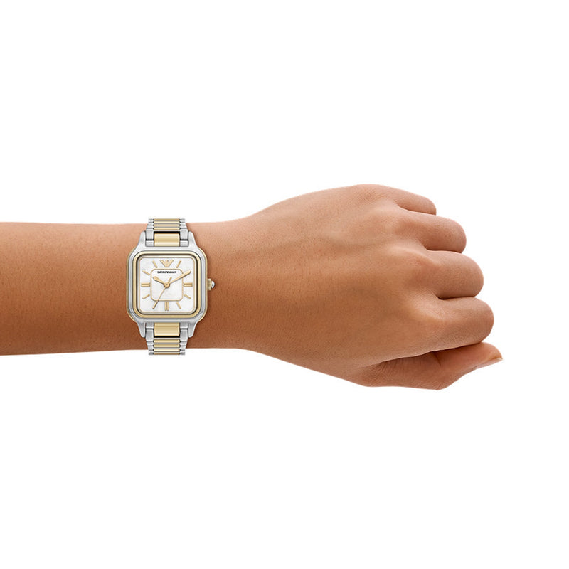Emporio Armani Square White Dial Watch AR11745-zoom-