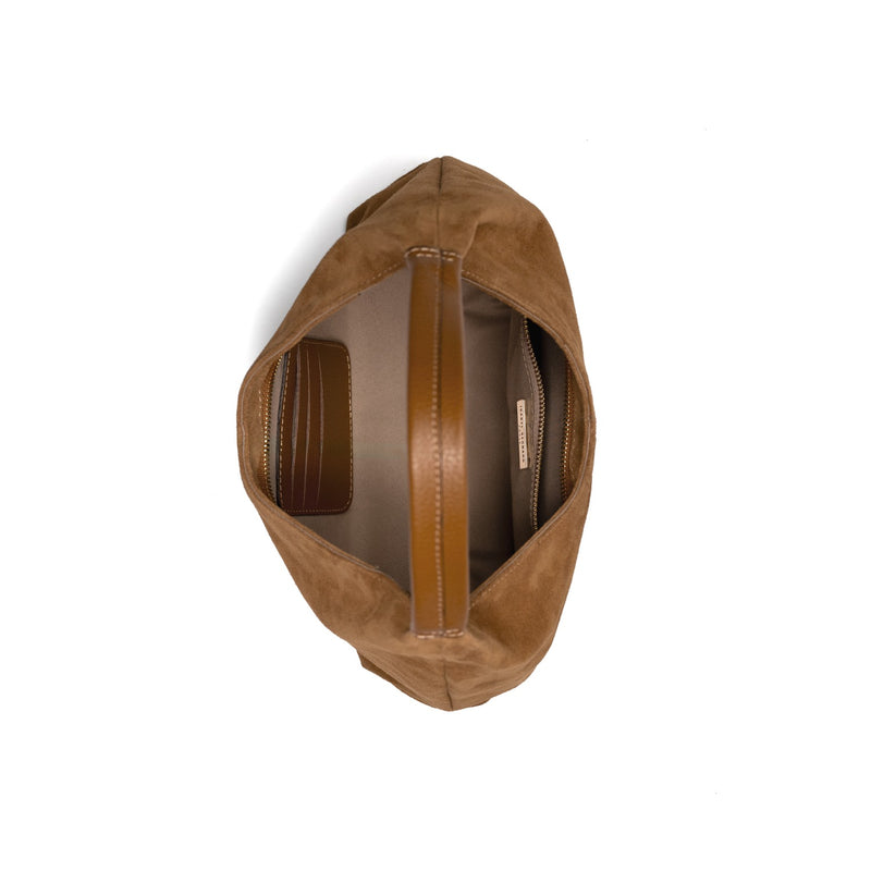 Isabel Bernard Honoré Grace Mini sac à main en suède marron IB21132-130-zoom-