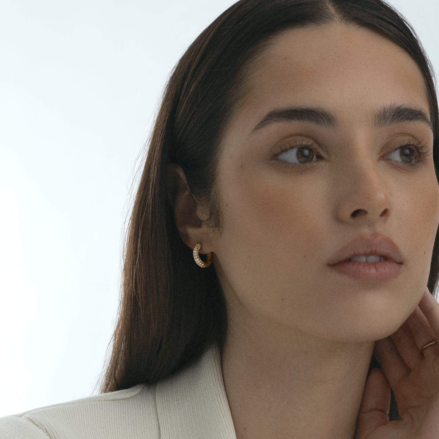 Mockberg Pavé Everyday Medium Hoops MB0192