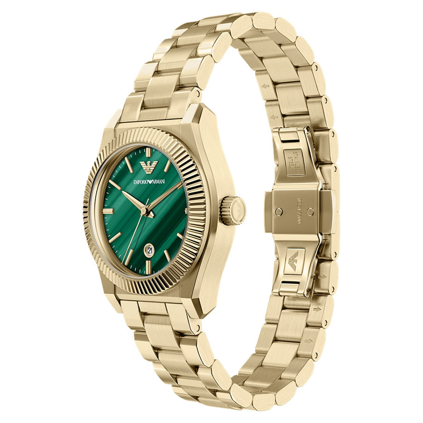 Emporio Armani Round Green Dial Watch AR11761