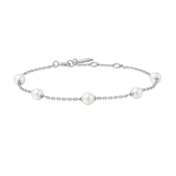 Ania Haie Miss Dainty 925 Sterling Silver Pearl Bracelet AH-B065-01H