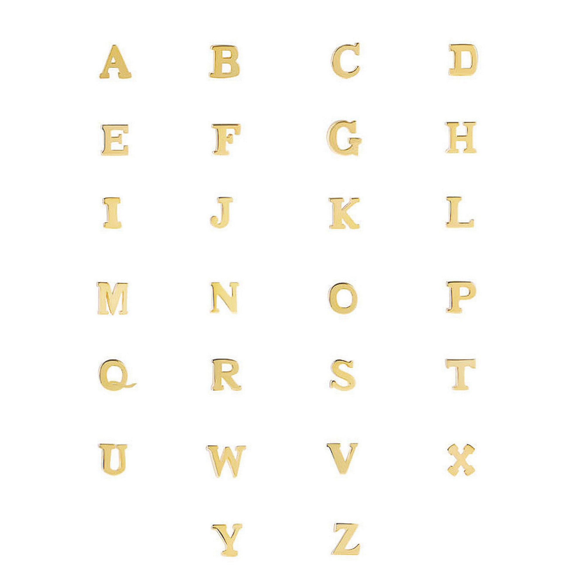 Isabel Bernard 14 Carat Golden Le Marais Chloé Necklace IB340134-A (Letter: A)