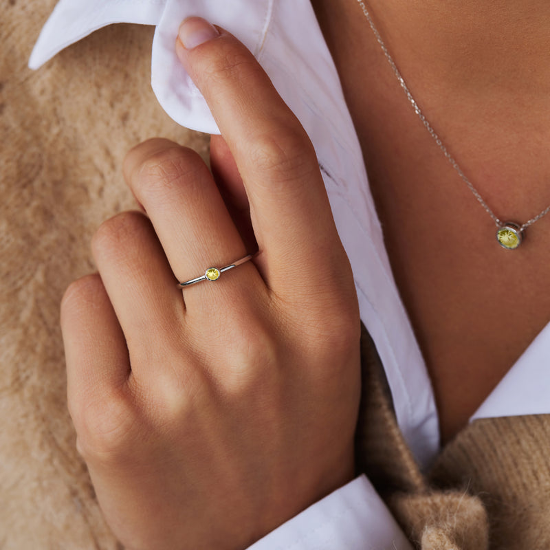 Violet Hamden Venus Bague en Argent 925 Sterling avec Pierre de Naissance VH330007NOV-60-zoom-