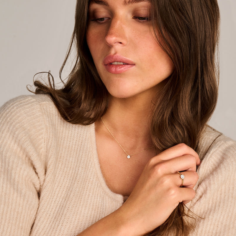 Blush Bague en or 14 carats avec diamants naturels 1678BDI/54-zoom-