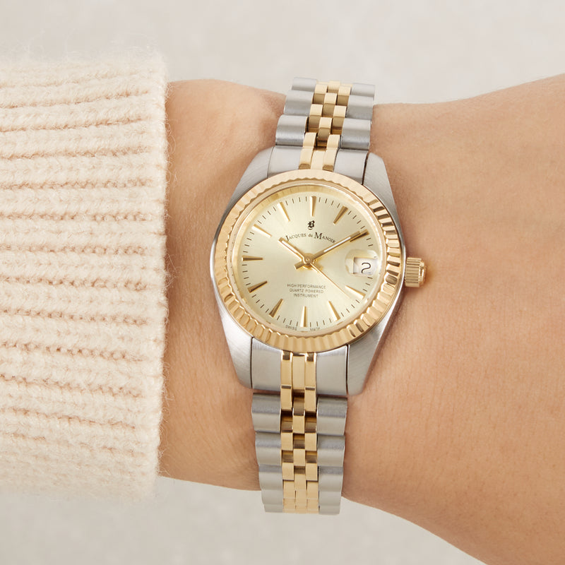 Jacques du Manoir Inspiration Classic Femmes Montre Or JWL02102-zoom-