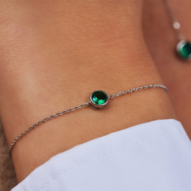 Violet Hamden Venus Bracelet en Argent 925 Sterling avec Pierre de Naissance VH320009-AUG-zoom-