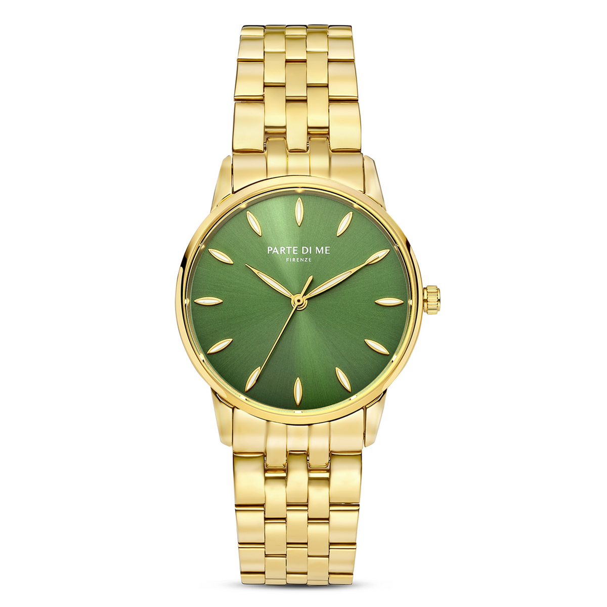 Parte Di Me Orologio round ladies watch gold coloured and green PDM09046