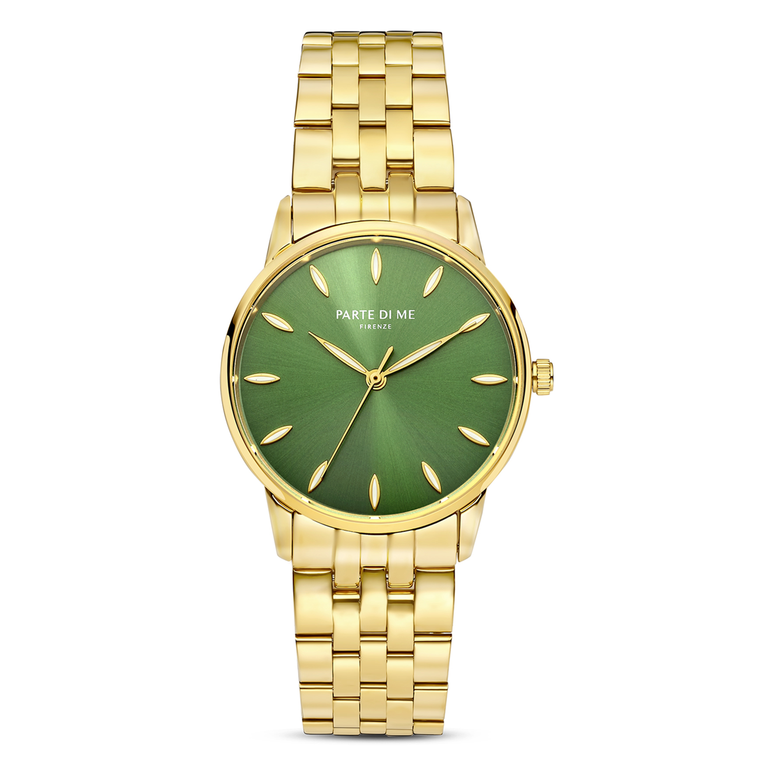 Parte Di Me Orologio round ladies watch gold coloured and green PDM09046