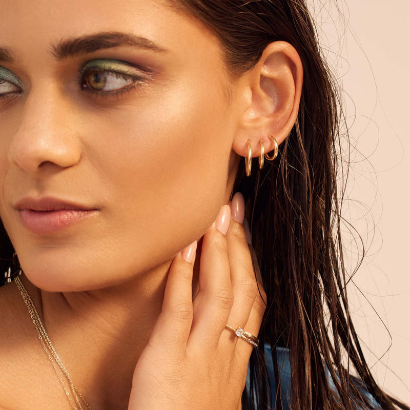 Beloro Jewels La Rinascente Femmes Créoles Or 9 carats BO360064-zoom-