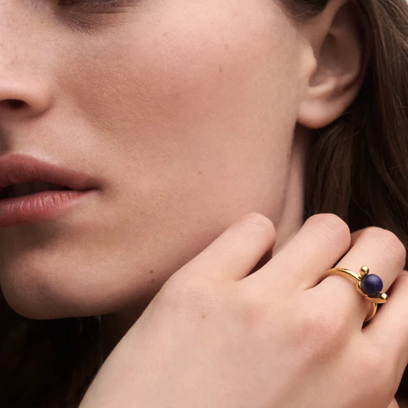 P D Paola Twist Bague torsadée en argent sterling 925 plaqué or AN01-D21-12-zoom-