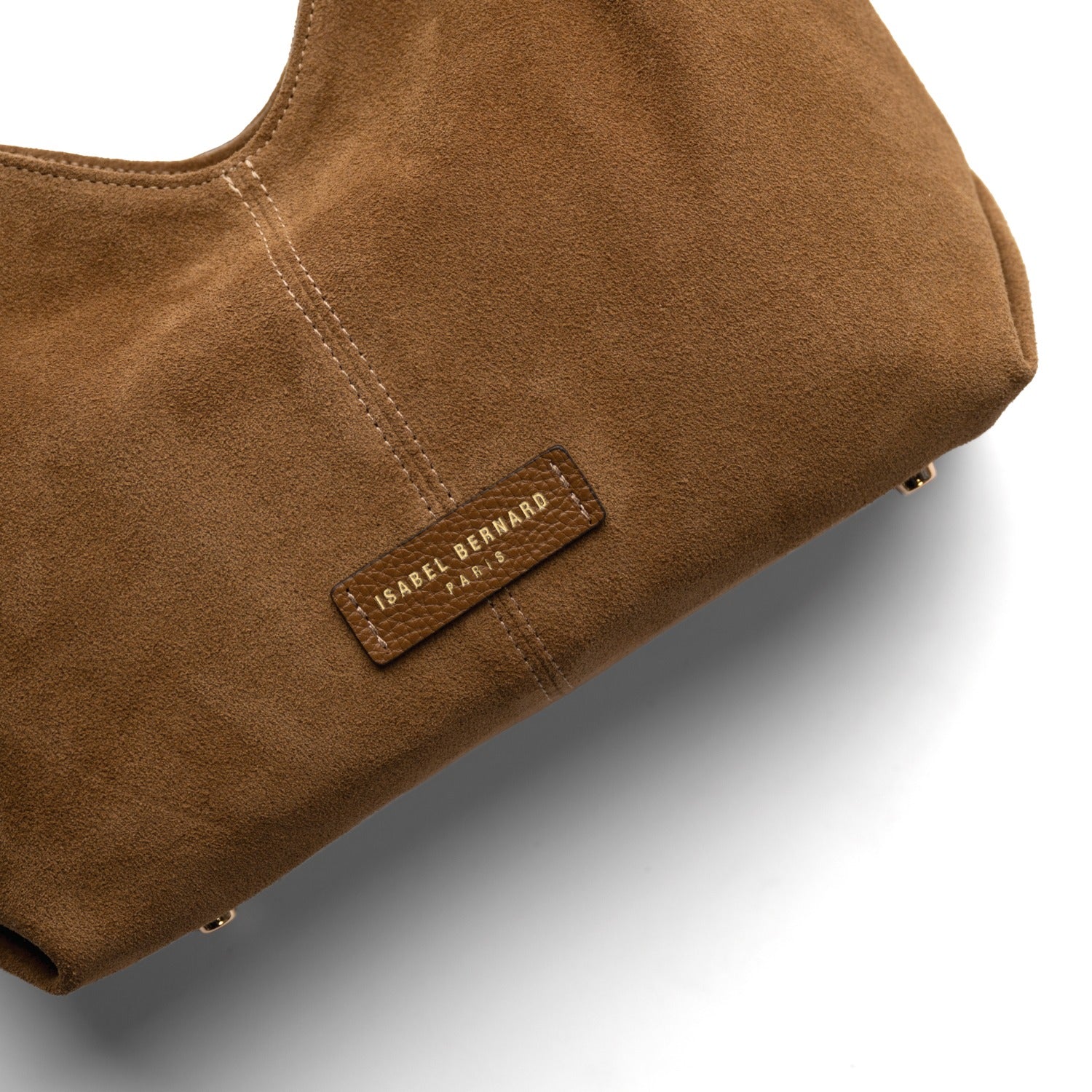 Isabel Bernard Honoré Grace mini brown suede handbag IB21132-130