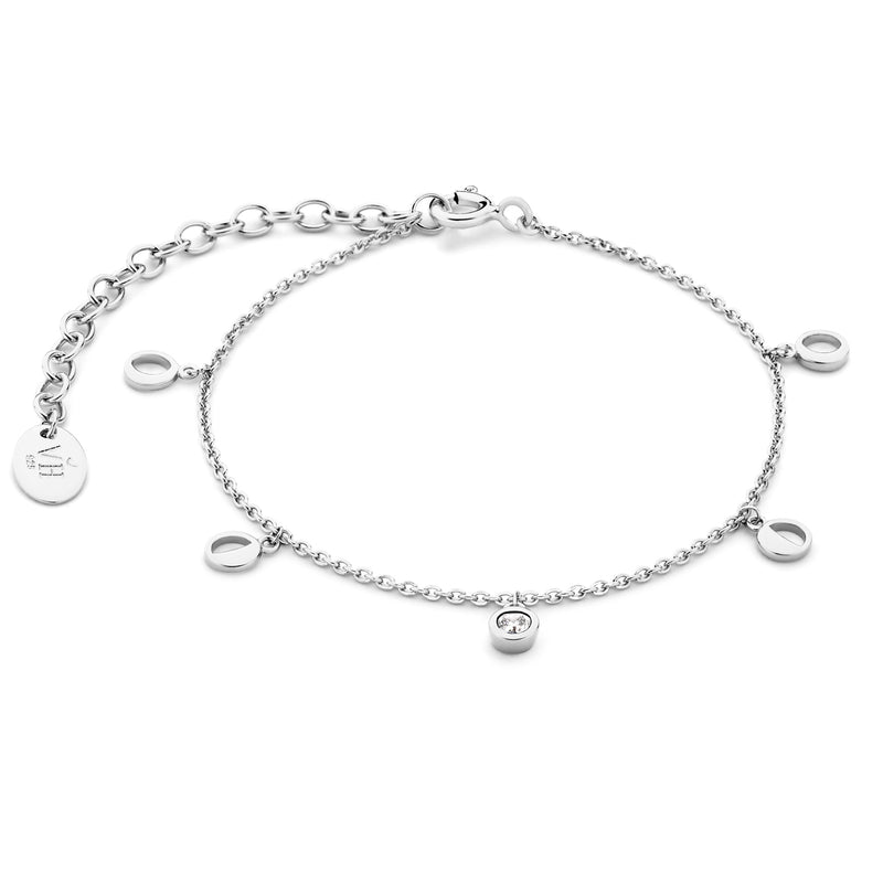 Violet Hamden Luna Bracelet en Argent 925 Sterling avec Lunes et Pierre de Zircon Blanc VH320032-zoom-
