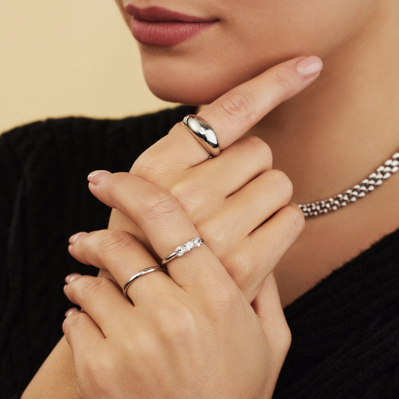 Parte Di Me Ponte Vecchio Santa Trinita 925 sterling zilveren ring PDM33006-60-zoom-