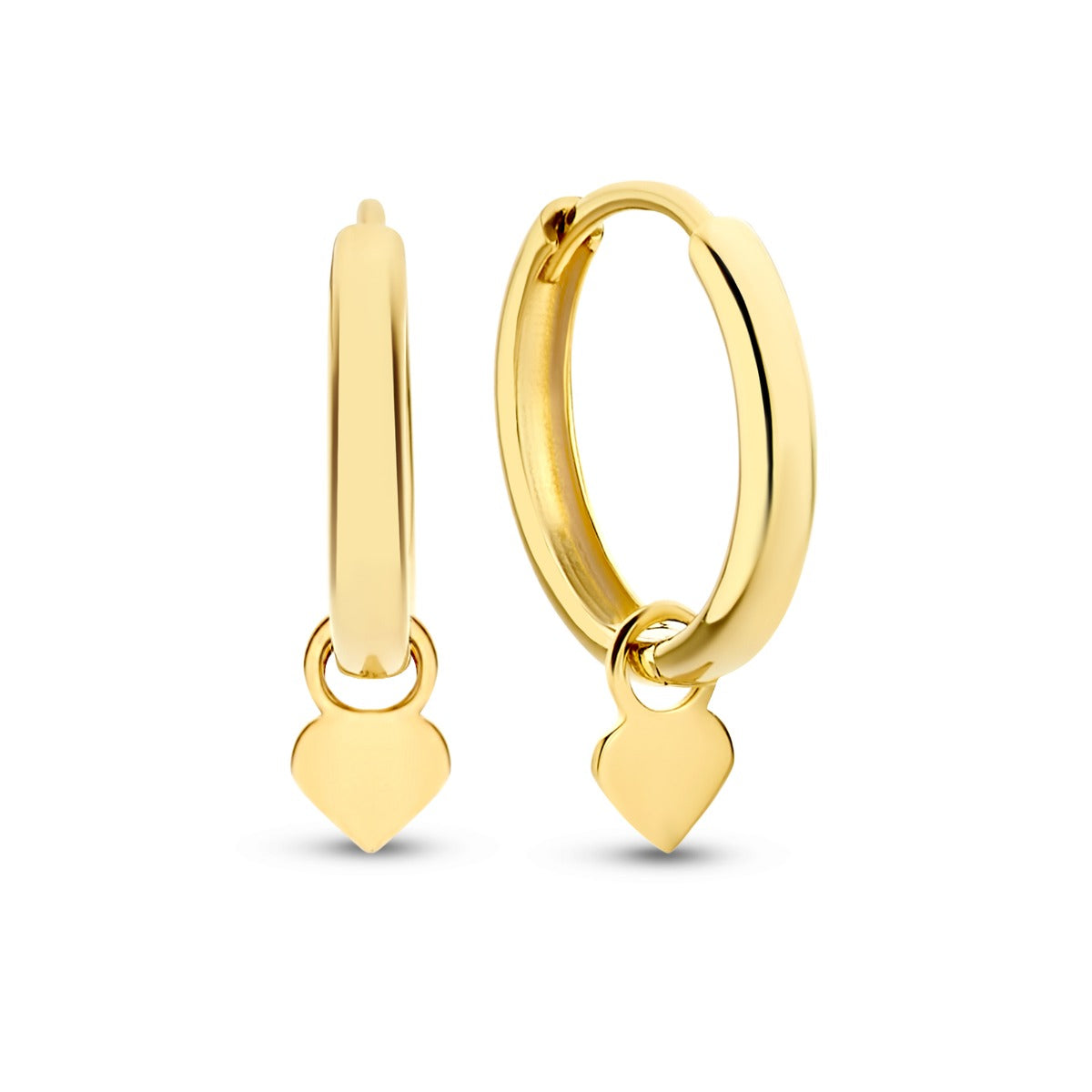 Isabel Bernard Belleville Amore 14 Carat Golden Hoop Earrings IB360155