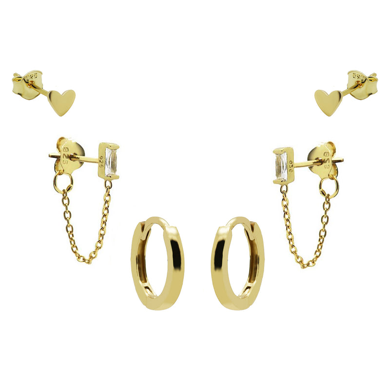 Karma Femmes Earparty Plaqué or 14 carats EPV10GP-zoom-