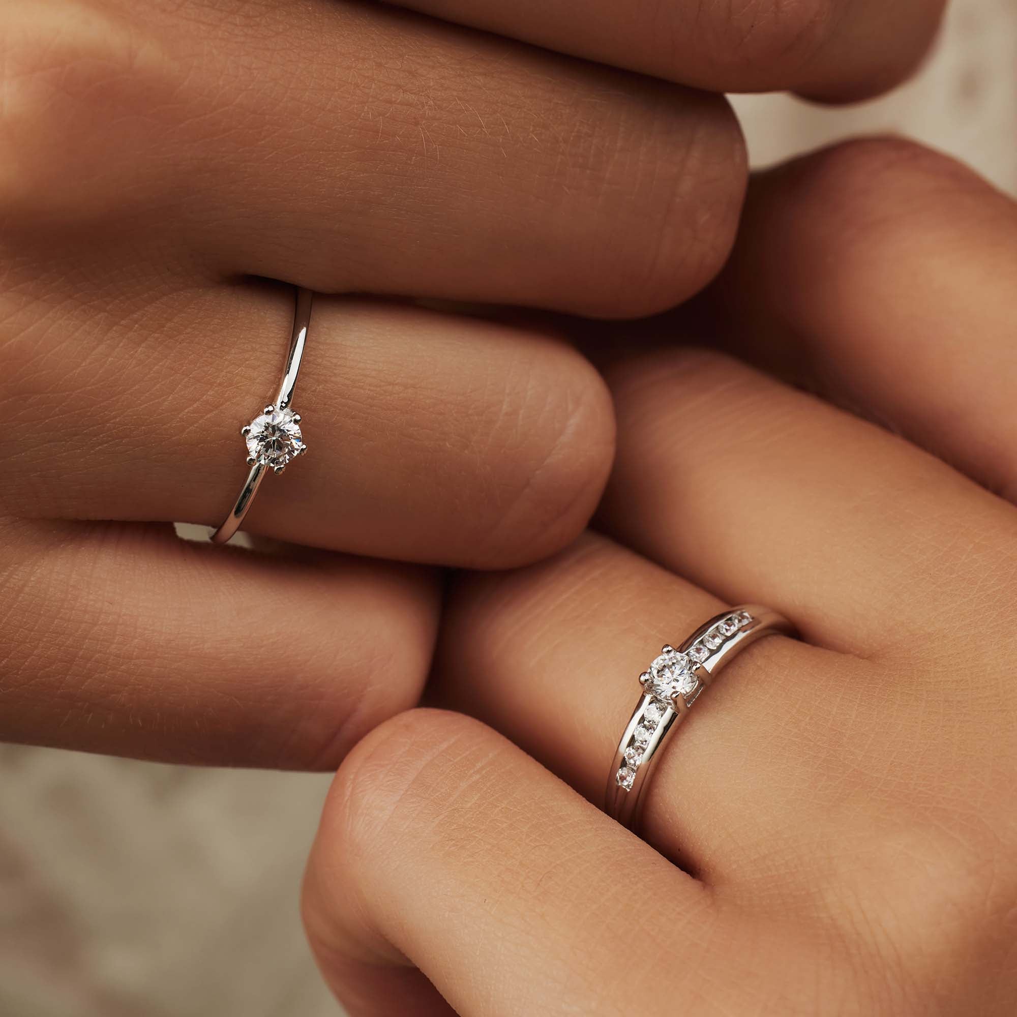 Isabel Bernard Saint Germain Abelle 14 Carat Whitegold Ring IB330024-48