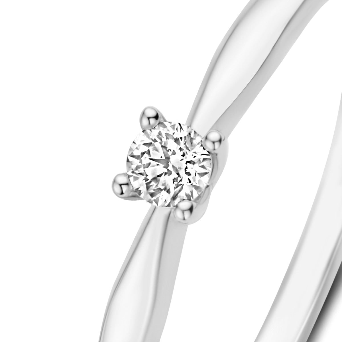 Isabel Bernard De la Paix Celesse 14 Carat Whitegold Ring | diamond 0.07 ct | IBD330005-54