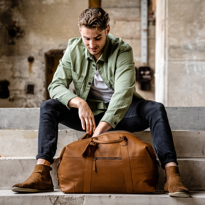 The Chesterfield Brand Portsmouth  Sac de Voyage Cognac C20.001731-zoom-