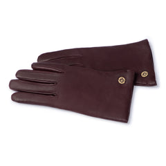 Isabel Bernard Honoré Eleanor dark brown goatskin leather gloves IB67000-331-8