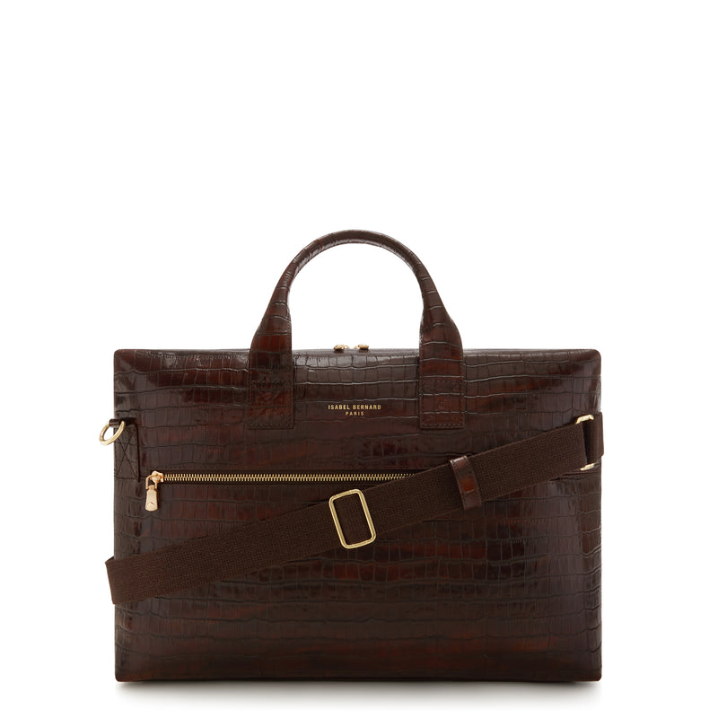 Isabel Bernard Honoré Sac à Main Marron IB25073-zoom-