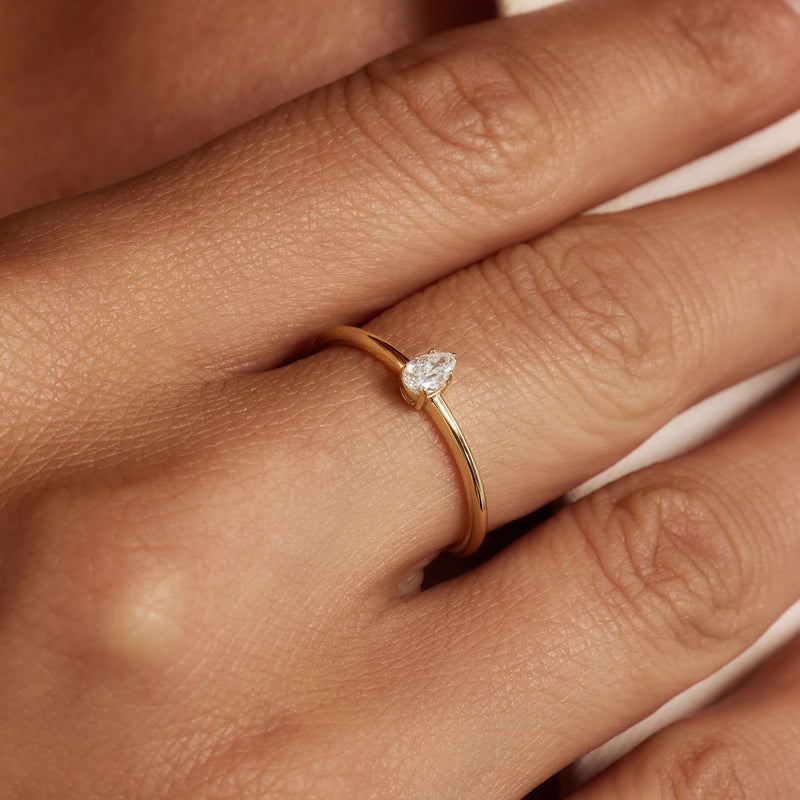 Isabel Bernard De la Paix Bague De la Paix Eloise en or 14 carats avec diamant 0,15 carat IBD330044-52-zoom-