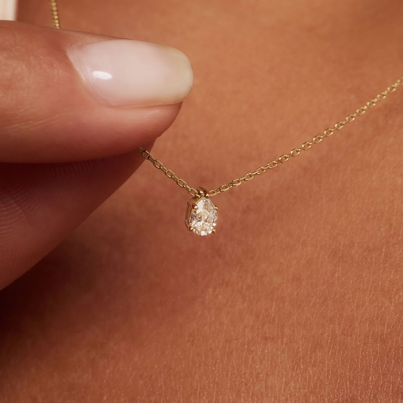 Isabel Bernard De la Paix Collier De la Paix Eloise en or 14 carats avec diamant 0,15 carat IBD350026-zoom-