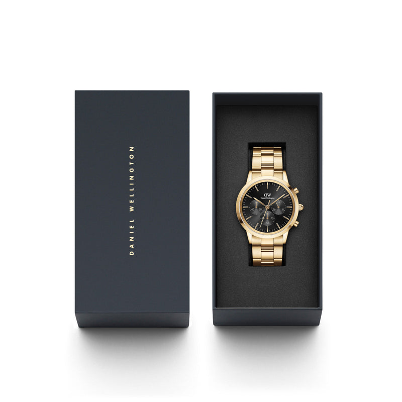 Daniel Wellington Iconic Link Hommes Montre Or DW00100641-zoom-