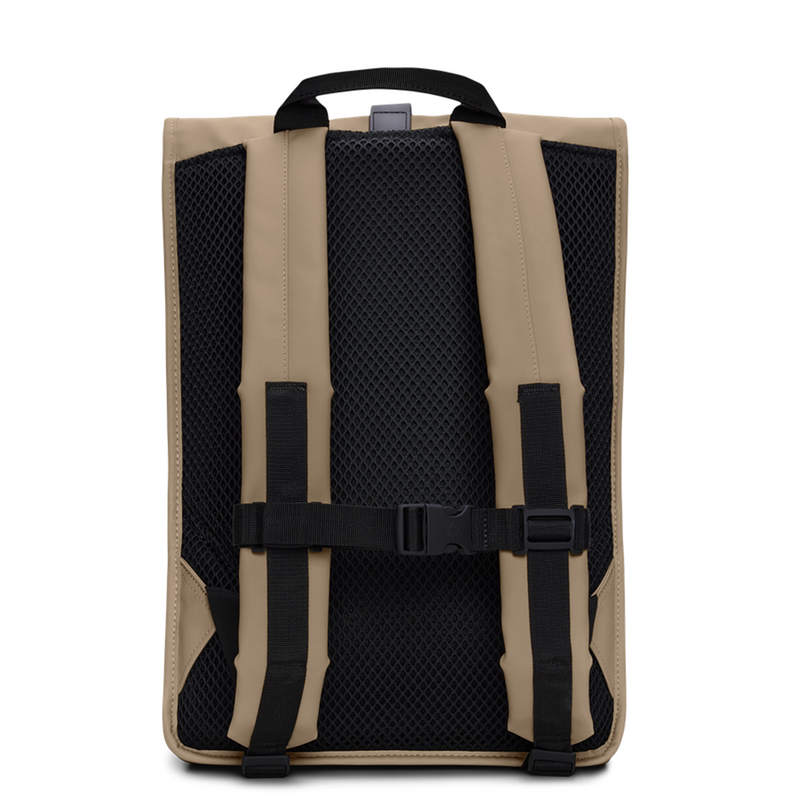 Rains Beige Rolltop Backpack R13320-133-zoom-