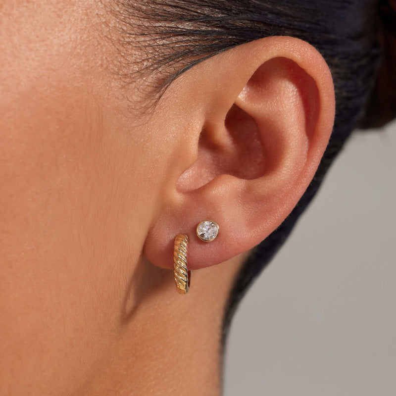 Beloro Jewels La Rinascente Milou Boucles d'oreilles en or 9 carats BO360106-zoom-