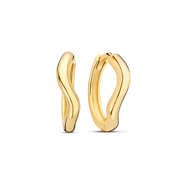 Beloro Jewels La Rinascente Mathilde 9 karat gold hoop earrings (9,6 mm) BO360109