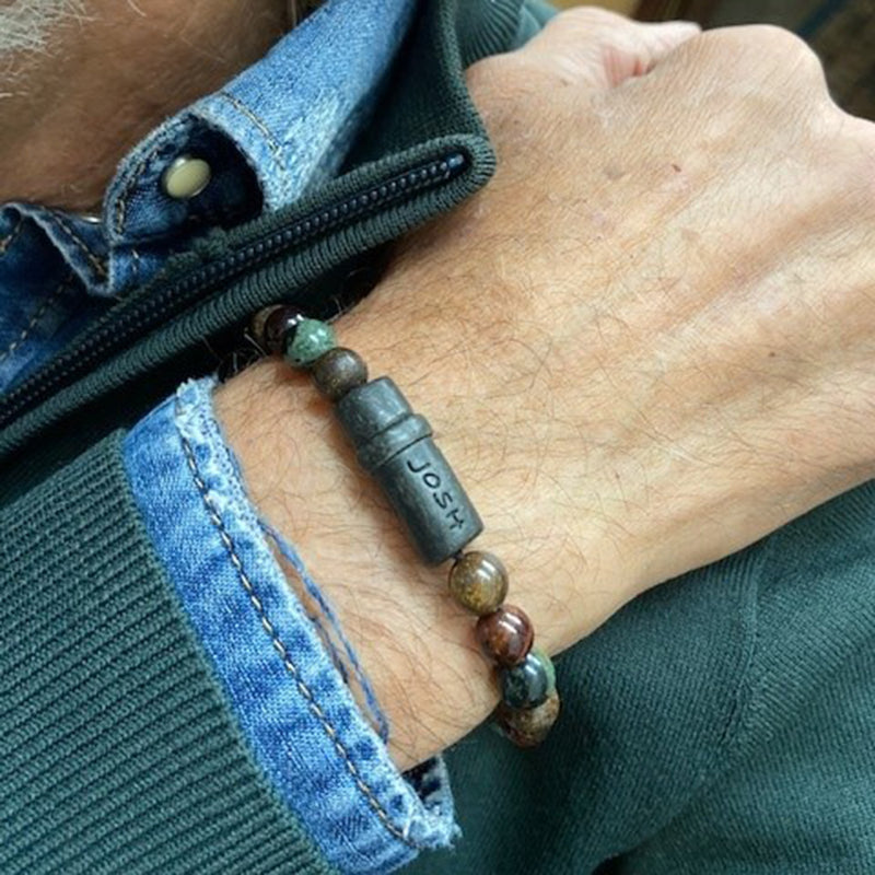 Josh Natural stone Bracelet 09285-BRA-VB/BRRTGRN/L-1-zoom-