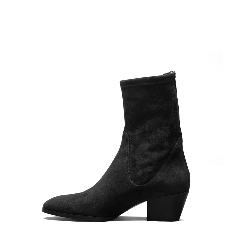 Isabel Bernard Vendôme Ines Bottines stretch noires en daim IB53013-101-37-zoom-