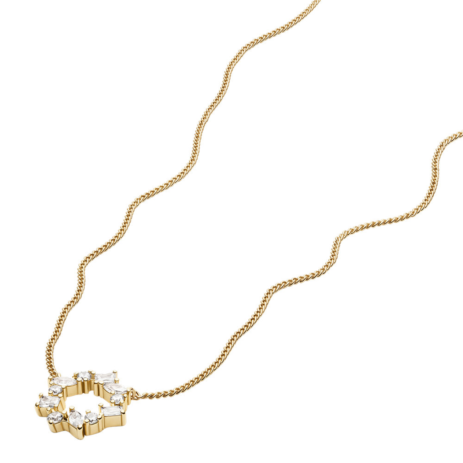 Fossil Ellis Brass Women's Necklace JA7295710