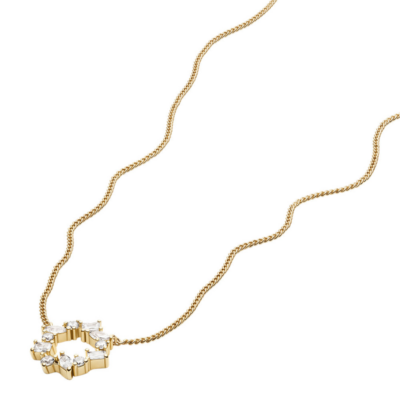 Fossil Ellis Brass Women's Necklace JA7295710-zoom-