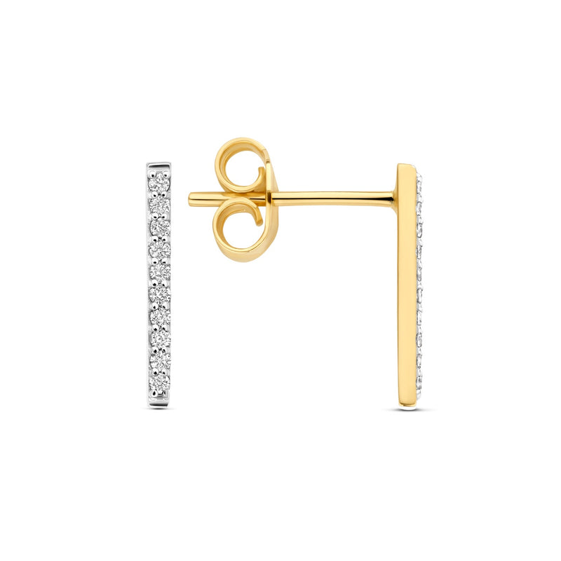 Isabel Bernard De la Paix Clous d'oreilles De la Paix Flavie en or 14 carats avec diamant 0,11 carat IBD360039-zoom-