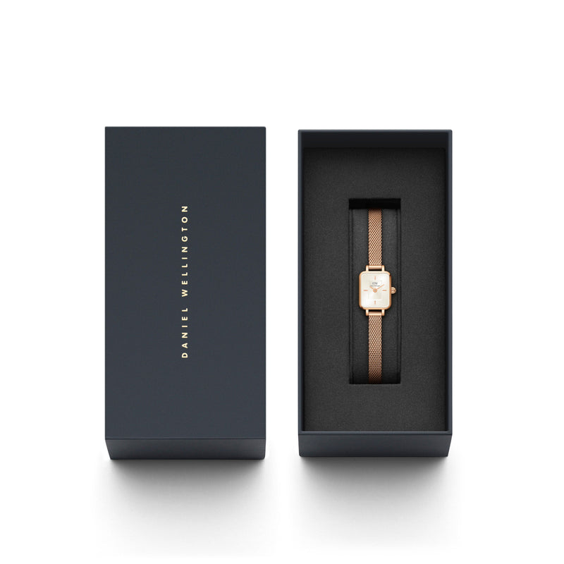 Daniel Wellington Quadro Femmes Montre Or rose DW00100651-zoom-