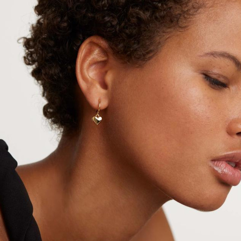 P D Paola Engrave Me Boucles d'oreilles Plaqué or 18 carats AR01-364-U-zoom-