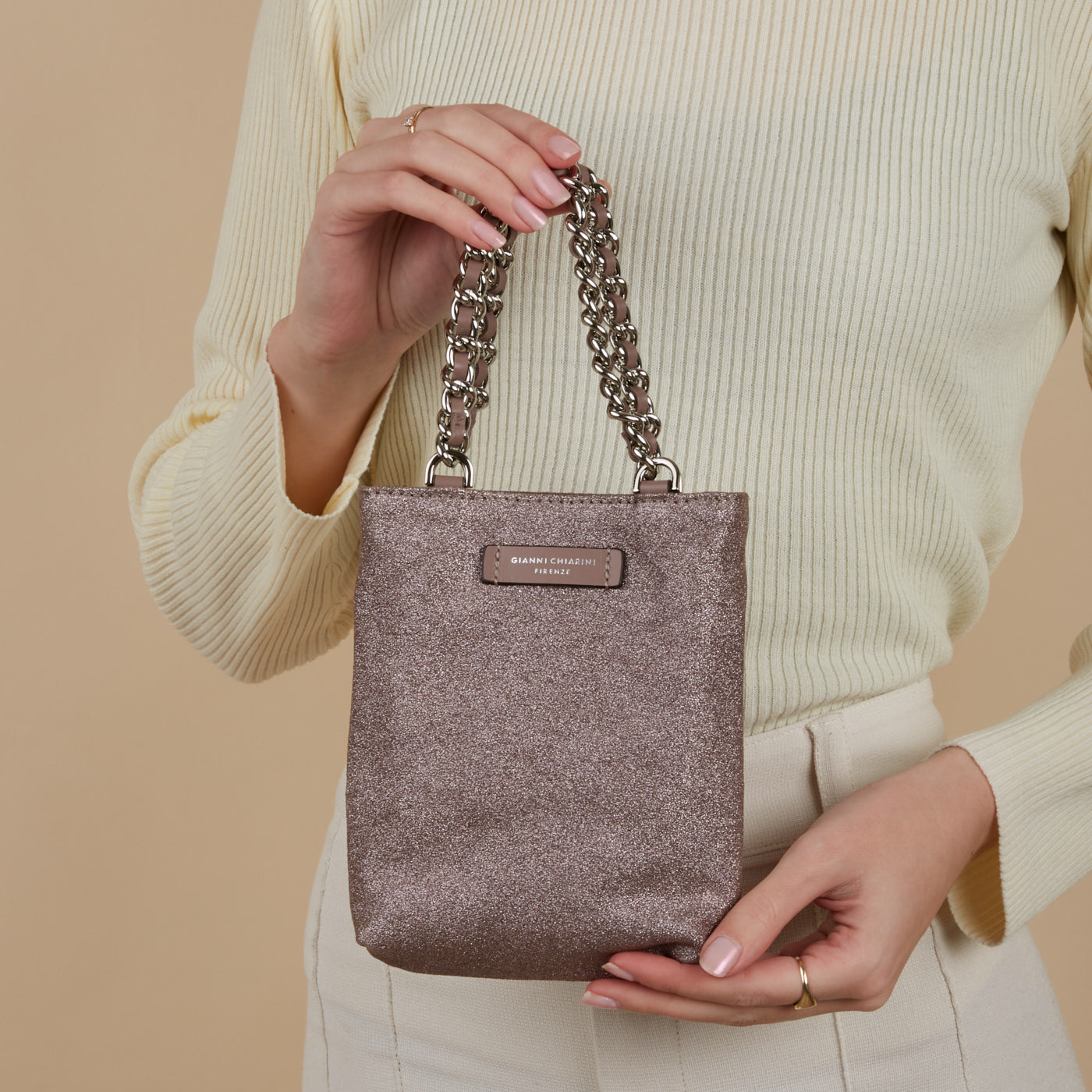 Gianni Chiarini Purple Handbag BS-9590/24PE-CHNT-6110