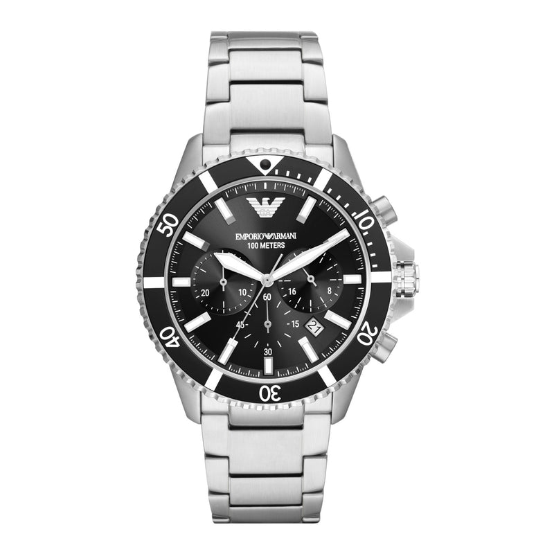 Emporio Armani Hommes Montre Argent AR11360-zoom-