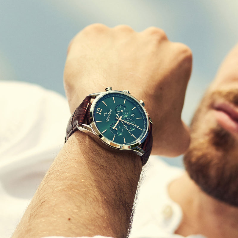 Mats Meier Grand Cornier Hommes Montre Marron MM00121-zoom-