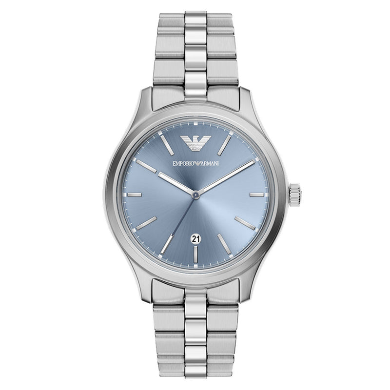 Emporio Armani Round Blue Dial Watch AR11748-zoom-