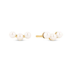 Sif Jakobs Gold Plated Perla Tre Earrings SJ-E2733-P-YG