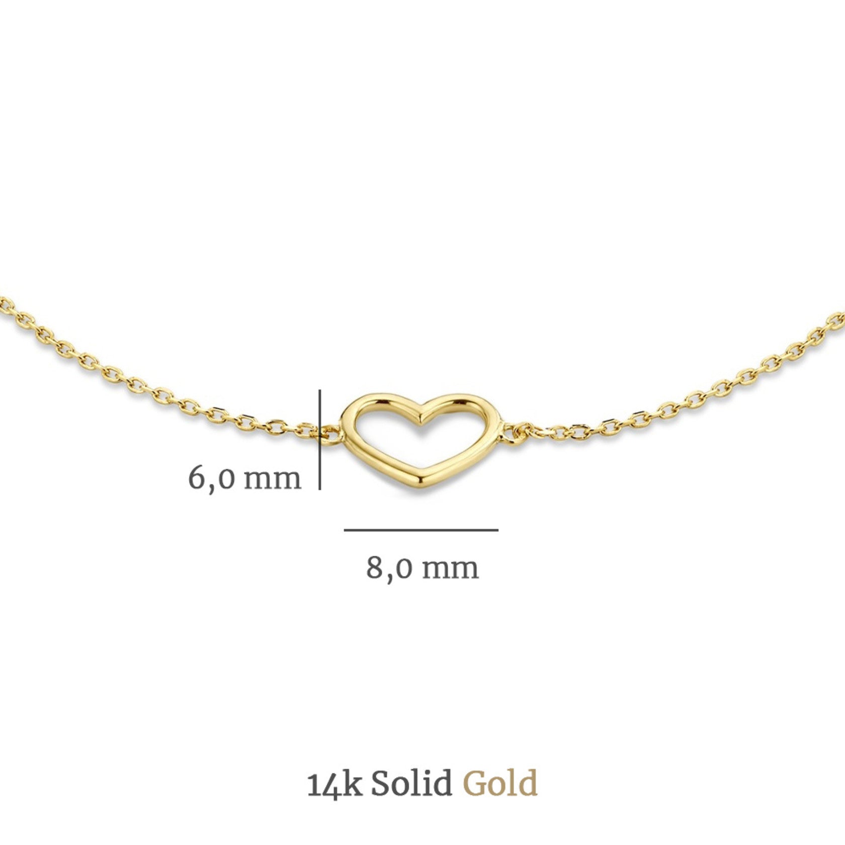 Isabel Bernard Cadeau d'Isabel 14 Carat Golden Necklace and Bracelet giftset IB90058